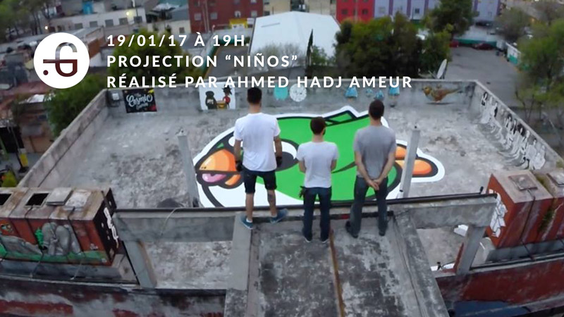 Affiche NINOS, projection à la Taverne Gutenberg 2017