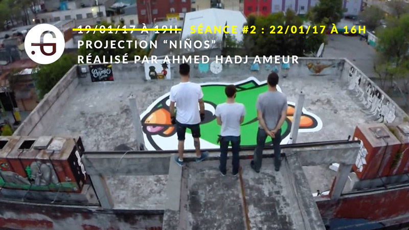 Affiche NINOS, projection à la Taverne Gutenberg 2017