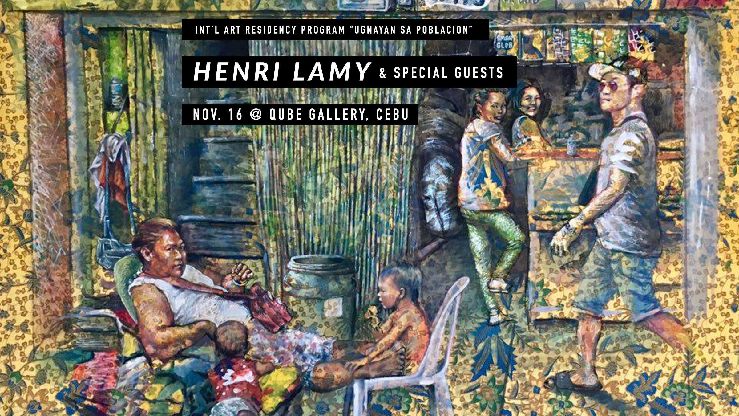 Henri Lamy solo show "POWER" @Qube Gallery, Cebu on Nov. 16th, 2017. By Taverne Gutenberg