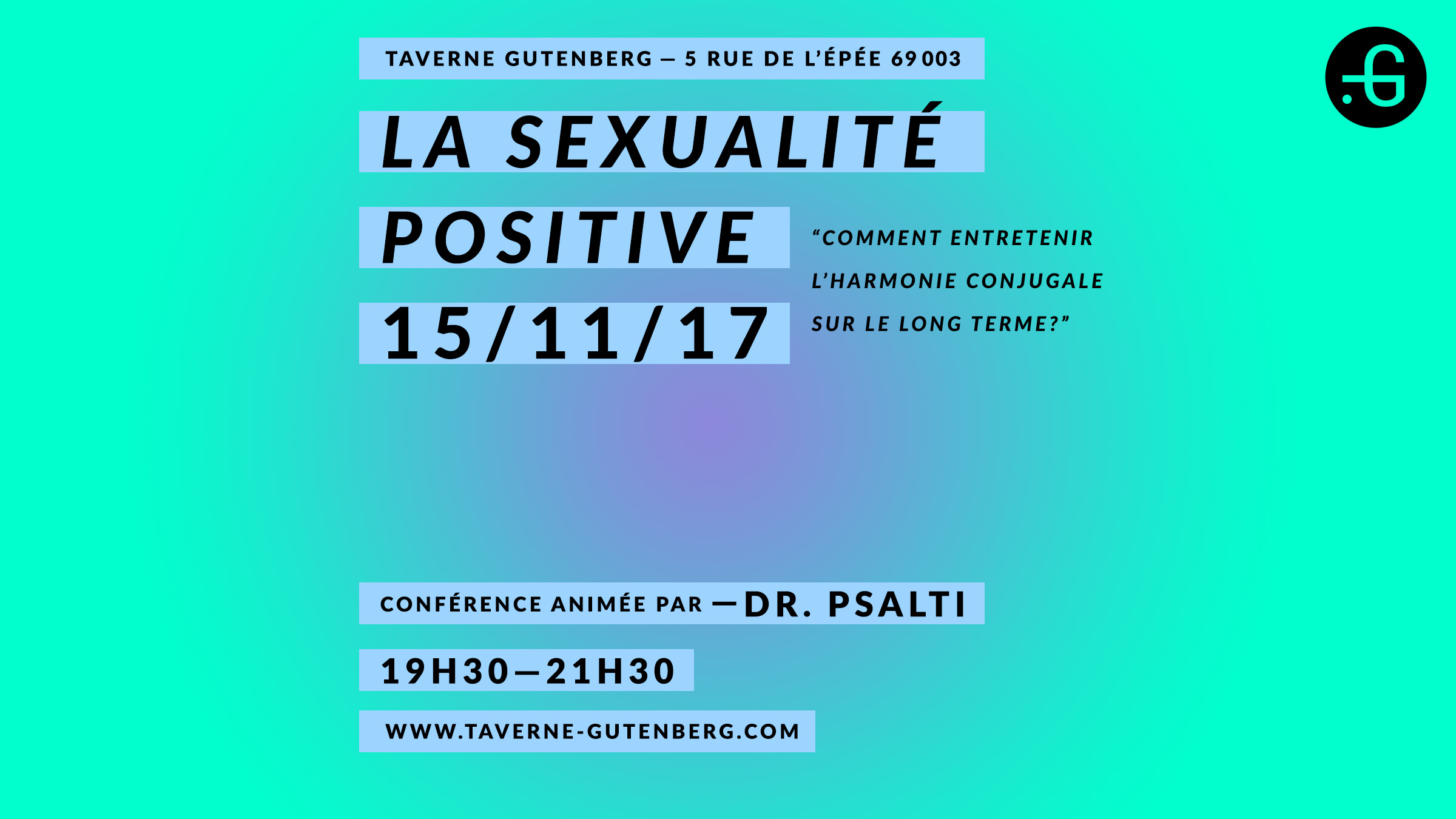 Conférence Taverne Gutenberg, Psalti. Sexualité positive.